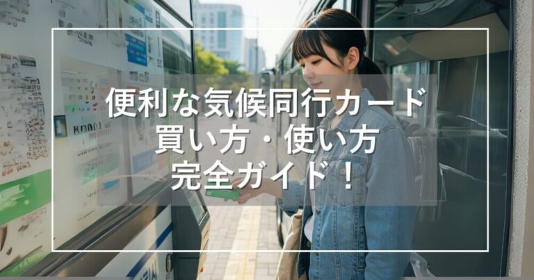 超便利！気候同行カードの使い方完全ガイド！ソウル市内を効率移動