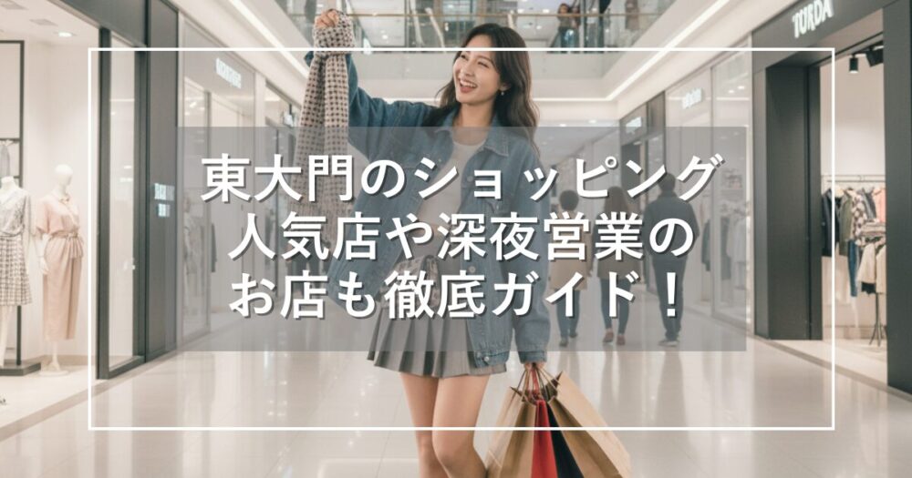東大門のショッピングガイド!人気店や深夜まで営業のお店も徹底紹介